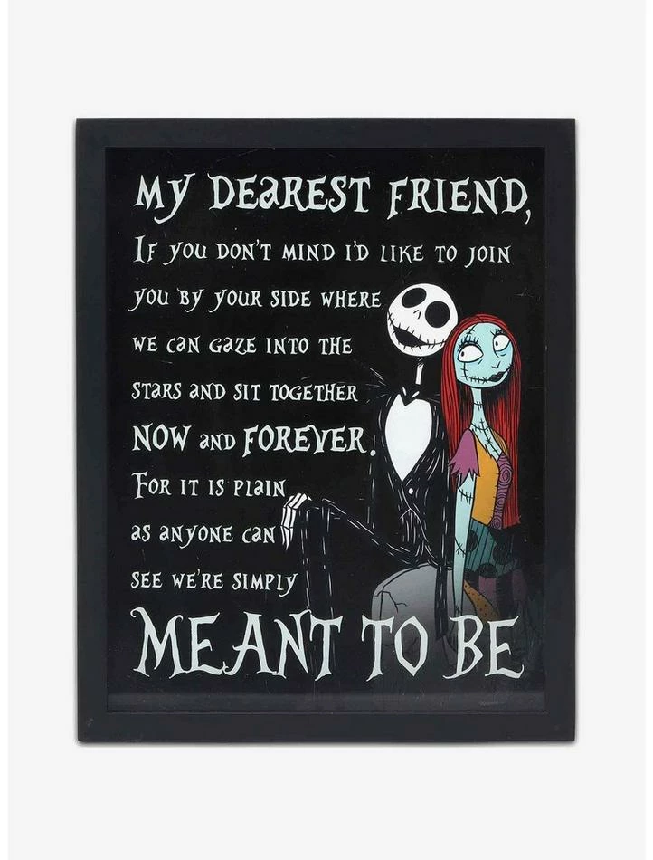 Top 10 โจ Disney The Nightmare Before โ Christmas My Dearest Friend Framed Printed Glass Wall Decor โค๏ธ