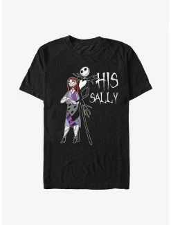 Best Sale 👏 Disney The Nightmare Before 🎄 Christmas His Sally T-Shirt ⌛