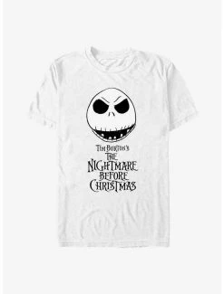 Cheapest ❤️ Disney The Nightmare Before 🎄 Christmas Jack Face T-Shirt 💯