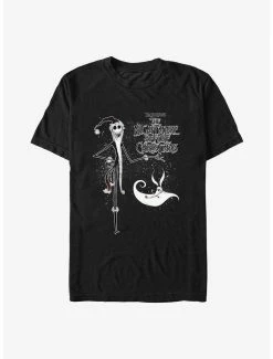 Best deal 🌟 Disney The Nightmare Before 🎄 Christmas Santa Jack and Zero T-Shirt 🔥