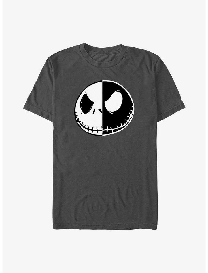 Brand new ๐งจ Disney The Nightmare Before ๐ Christmas Jack Face Inverse Split T-Shirt ๐