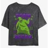 Discount 🤩 Disney The Nightmare Before 🎁 Christmas Oogie Boogie 🎁 Christmas Mineral Wash 👧 Girls Crop T-Shirt 🔔
