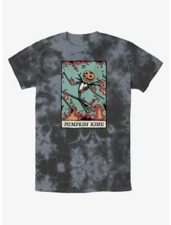 Best reviews of 🎁 Disney The Nightmare Before 🎄 Christmas Jack Pumpkin King Card Tie-Dye T-Shirt ✔️