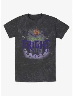 New 🛒 Disney The Nightmare Before 🎁 Christmas King of Fright Mineral Wash T-Shirt 🎉