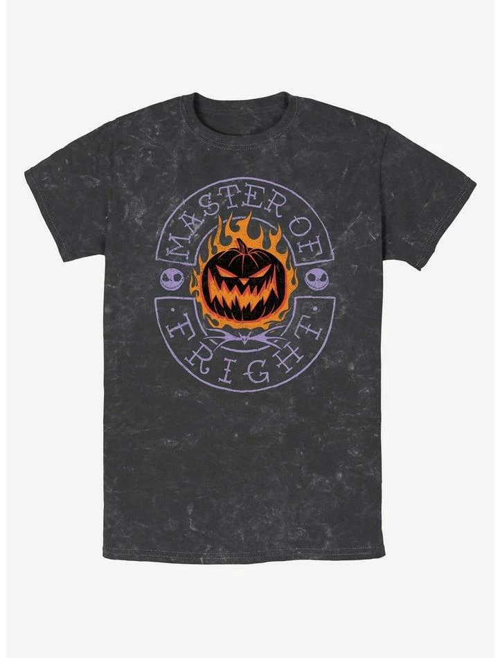 Budget ❤️ Disney The Nightmare Before ❄ Christmas Master of Fright Mineral Wash T-Shirt 😍
