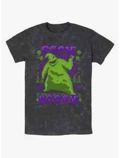 Hot Sale 👏 Disney The Nightmare Before 🎄 Christmas Oogie Boogie 🎄 Christmas Mineral Wash T-Shirt ⭐
