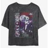 Cheapest 😍 Disney The Nightmare Before ❄ Christmas First Nightmare Mineral Wash 👧 Girls Crop T-Shirt 🎉