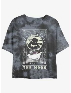 Top 10 🛒 Disney The Nightmare Before 🎁 Christmas The Moon Tarot Card Tie-Dye 👧 Girls Crop T-Shirt ❤️