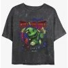 New 🎁 Disney The Nightmare Before ❄ Christmas Oogie Boogie Dice Mineral Wash 👧 Girls Crop T-Shirt 😍