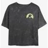 Deals 💯 Disney The Nightmare Before 🔔 Christmas Oogie Boogie Pocket Mineral Wash 👧 Girls Crop T-Shirt ⌛