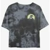 Discount ✔️ Disney The Nightmare Before 🎅 Christmas Oogie Boogie Pocket Tie-Dye 👧 Girls Crop T-Shirt 🎁