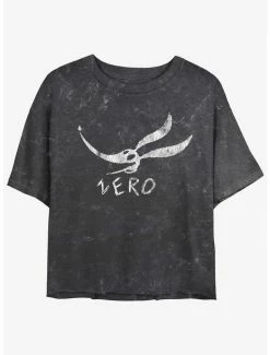 Buy ✨ Disney The Nightmare Before 🔔 Christmas Zero Face Mineral Wash 👧 Girls Crop T-Shirt 🛒