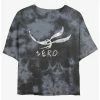 Deals 👏 Disney The Nightmare Before 🔔 Christmas Zero Face Tie-Dye 👧 Girls Crop T-Shirt 🔔