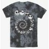 Best deal ✨ Disney The Nightmare Before 🎁 Christmas Jack Emotions Spiraling Tie-Dye T-Shirt 💯