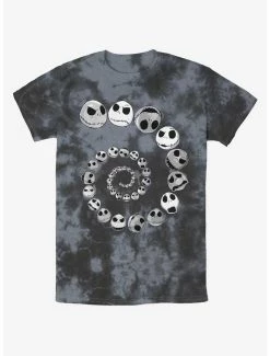 Best deal ✨ Disney The Nightmare Before 🎁 Christmas Jack Emotions Spiraling Tie-Dye T-Shirt 💯