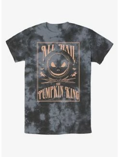 Promo ✨ Disney The Nightmare Before 🎄 Christmas Hail Jack The Pumpkin King Tie-Dye T-Shirt ⌛