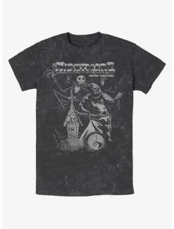 Best Sale 🤩 Disney The Nightmare Before 🔔 Christmas Jack and Boogie Mineral Wash T-Shirt ⭐
