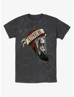 Budget 👏 Disney The Nightmare Before 🎄 Christmas Sally Loves Mineral Wash T-Shirt 😍