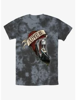 Budget 😍 Disney The Nightmare Before ❄ Christmas Sally Loves Tie-Dye T-Shirt 😉
