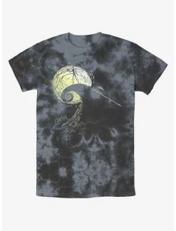 Cheap 🔔 Disney The Nightmare Before ❄ Christmas Jack On Spiral Hill Tie-Dye T-Shirt 🔔