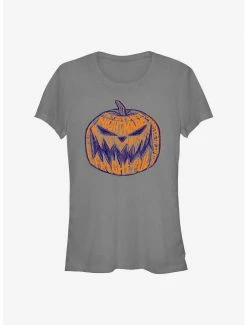 Hot Sale 🔔 Disney The Nightmare Before ❄ Christmas Pumpkin Lettering 👧 Girls T-Shirt 🛒