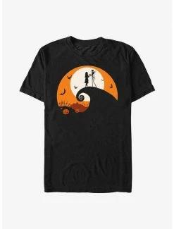 Best Pirce 🛒 Disney The Nightmare Before 🎅 Christmas Jack and Sally Haunt Hill T-Shirt 🔥