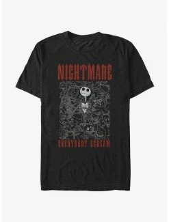 Brand new 🥰 Disney The Nightmare Before ❄ Christmas Everybody Scream T-Shirt 🛒
