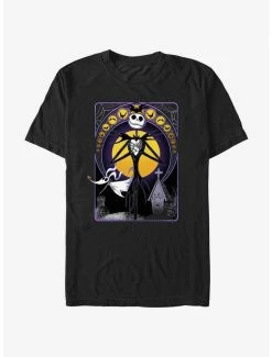 Cheapest 🛒 Disney The Nightmare Before 🎁 Christmas Jack Night of the Dead T-Shirt ❤️