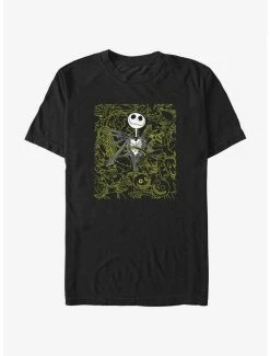 New 🔥 Disney The Nightmare Before 🎅 Christmas Jack Skellington Focus T-Shirt 🧨