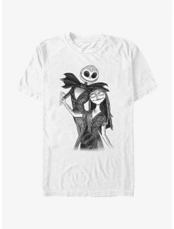 Deals 👏 Disney The Nightmare Before ❄ Christmas Jack and Sally Dance T-Shirt 😍