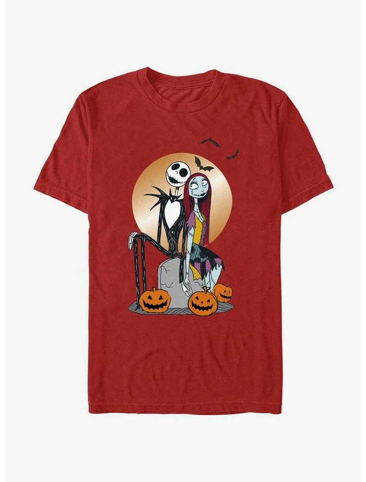 Best deal 🤩 Disney The Nightmare Before 🎄 Christmas Jack and Sally Holding Hands T-Shirt 🎁