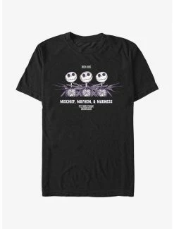 Cheap ⭐ Disney The Nightmare Before 🎄 Christmas King Jack Mischief, Mayhem, & Madness T-Shirt 😀