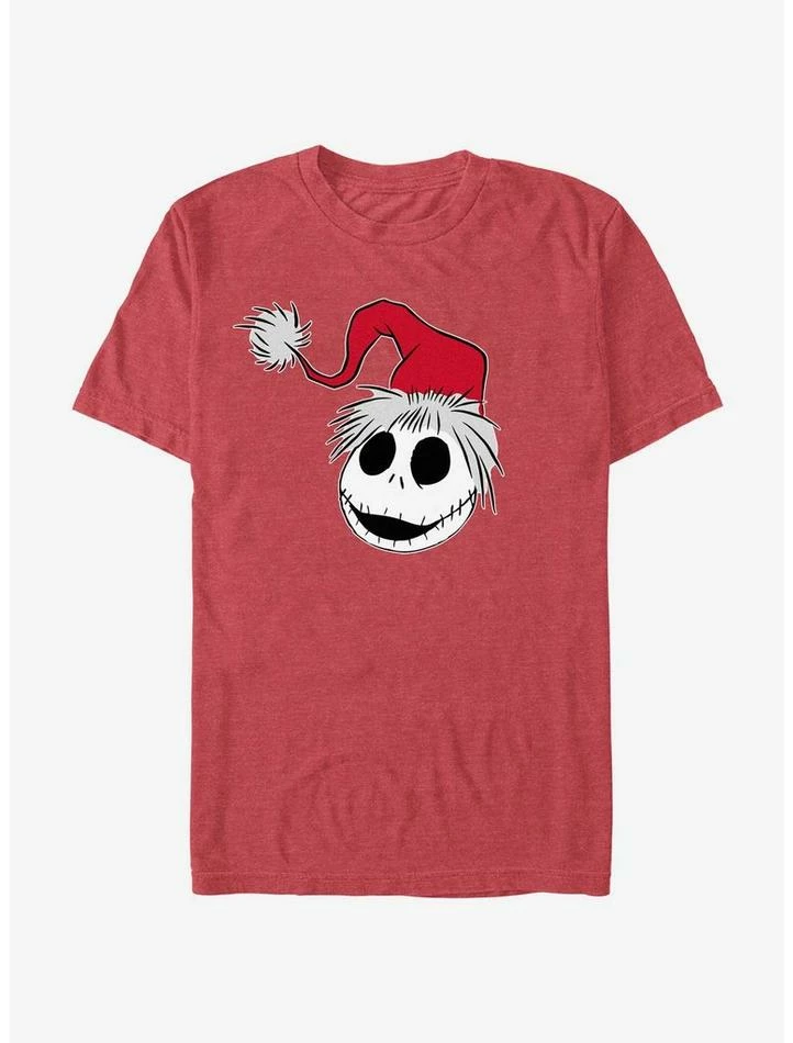Budget ⭐ Disney The Nightmare Before 🎅 Christmas Santa Hat Jack T-Shirt ✔️