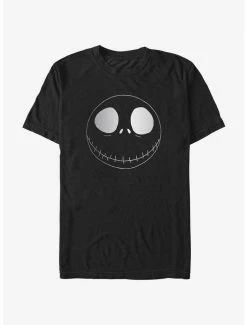 Best Pirce 👏 Disney The Nightmare Before ❄ Christmas Jack Skellington Skull Head T-Shirt 🥰