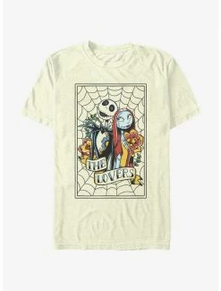 Best Pirce 😀 Disney The Nightmare Before 🎄 Christmas Jack and Sally The Lovers T-Shirt ❤️