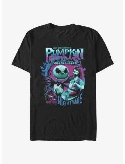 Cheapest 💯 Disney The Nightmare Before 🎅 Christmas Pumpkin King World Tour T-Shirt 💯