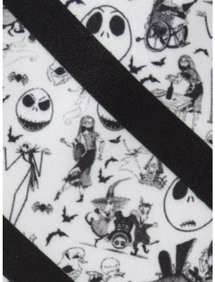 Best Sale ๐ Disney The Nightmare Before ๐
Christmas Stripe Black Men's Tie โค๏ธ - Image 4