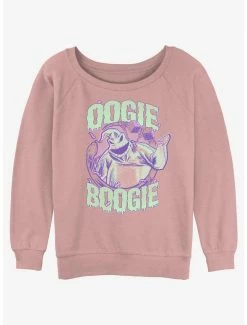 Hot Sale 🎉 Disney The Nightmare Before 🔔 Christmas Oogie Boogie 👧 Girls Slouchy Sweatshirt ⌛