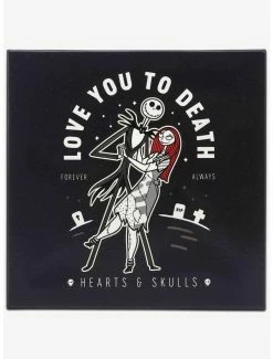 Budget ⌛ Disney The Nightmare Before 🎄 Christmas Jack & Sally Love You to Death Canvas Wall Decor 💯