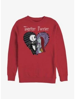 Discount 🛒 Disney The Nightmare Before 🎁 Christmas Jack and Sally Together Forever Sweatshirt 🛒