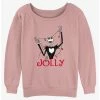 Best reviews of 🥰 Disney The Nightmare Before 🔔 Christmas Jolly Jack 🔔 Christmas Lights 👧 Girls Slouchy Sweatshirt 🧨