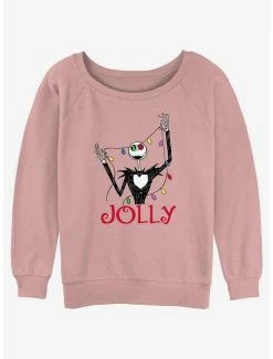 Best reviews of 🥰 Disney The Nightmare Before 🔔 Christmas Jolly Jack 🔔 Christmas Lights 👧 Girls Slouchy Sweatshirt 🧨