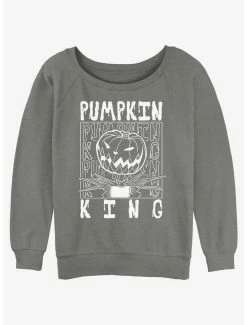 Cheapest ⌛ Disney The Nightmare Before ❄ Christmas Jack Pumpkin King 👧 Girls Slouchy Sweatshirt 🌟