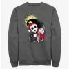 Coupon 😀 Disney The Nightmare Before ❄ Christmas Santa Jack and Sally Sweatshirt ⭐