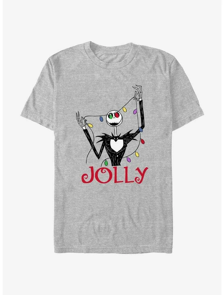 Wholesale ❤️ Disney The Nightmare Before 🎄 Christmas Jack Jolly Lights T-Shirt 🛒