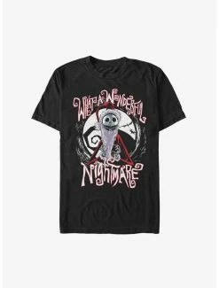 Promo 🤩 Disney The Nightmare Before ❄ Christmas Santa Jack What A Wonderful Nightmare Extra Soft T-Shirt 👍