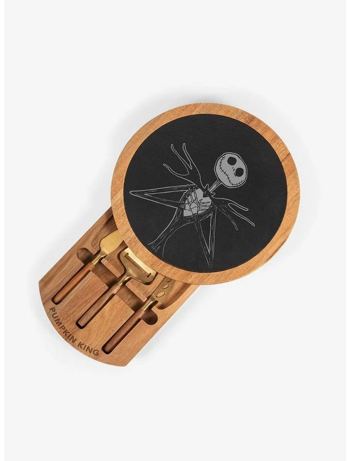 Coupon ๐ The Nightmare Before ๐
Christmas Jack Insignia Acacia And Slate Serving Board With Cheese Tools Set โ๏ธ - Image 2