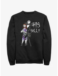 Cheapest 🌟 Disney The Nightmare Before 🎁 Christmas His Sally Sweatshirt 🌟