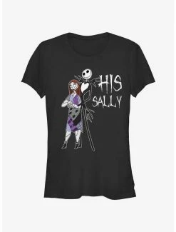 Best Pirce 🥰 Disney The Nightmare Before 🎅 Christmas His Sally 👧 Girls T-Shirt 🔥