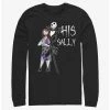 Flash Sale 🥰 Disney The Nightmare Before 🔔 Christmas His Sally Long-Sleeve T-Shirt 🎉